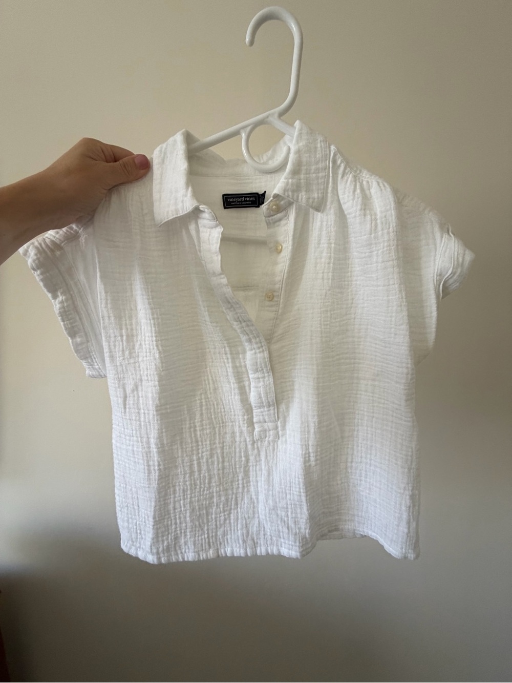 🗽Vineyard Vines White Cotton Button Shirt